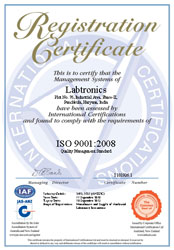 Labtronics Certificate